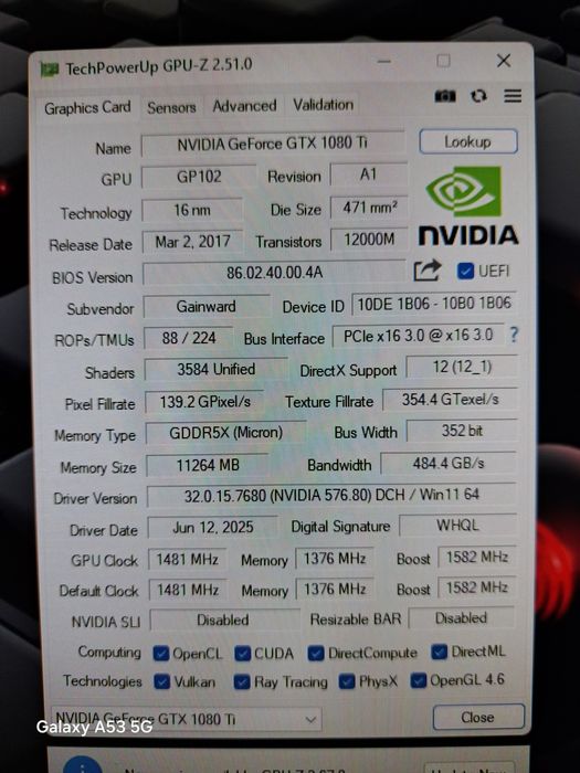 Gtx 1080 Ti Gainward Phoenix Edition 11 Gb