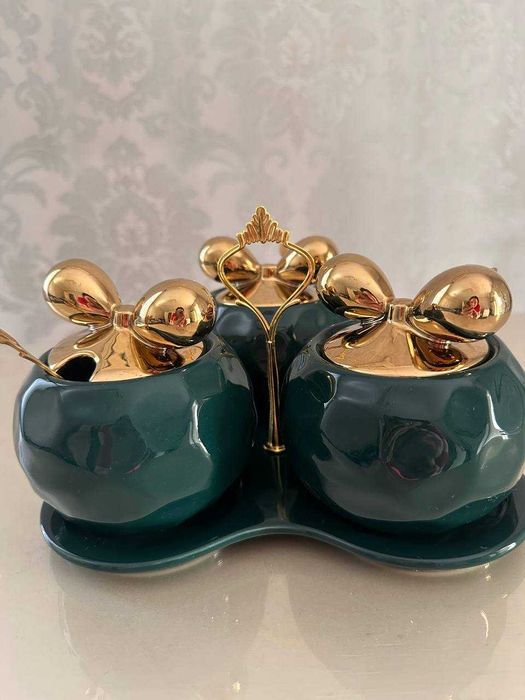 Для подарка Красивый новый набор на стол с чайными ложечками