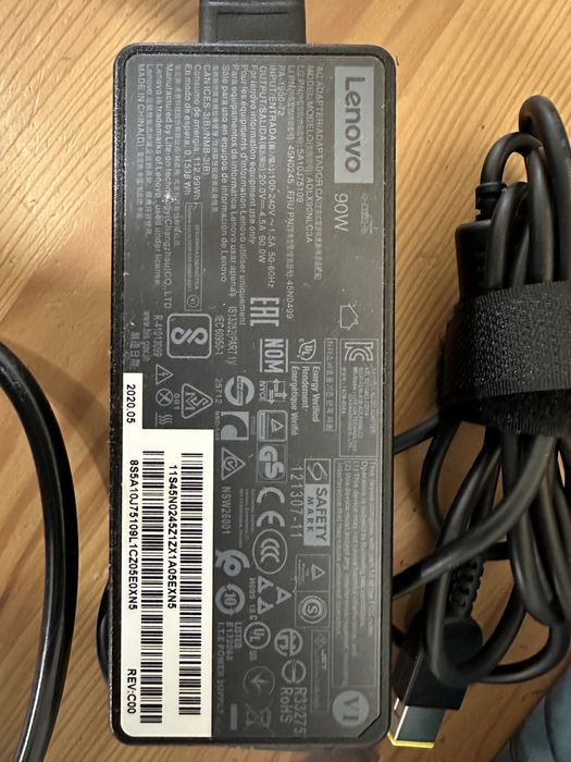 Incarcator original Lenovo 90W 20V 4,5A mufa usb smart