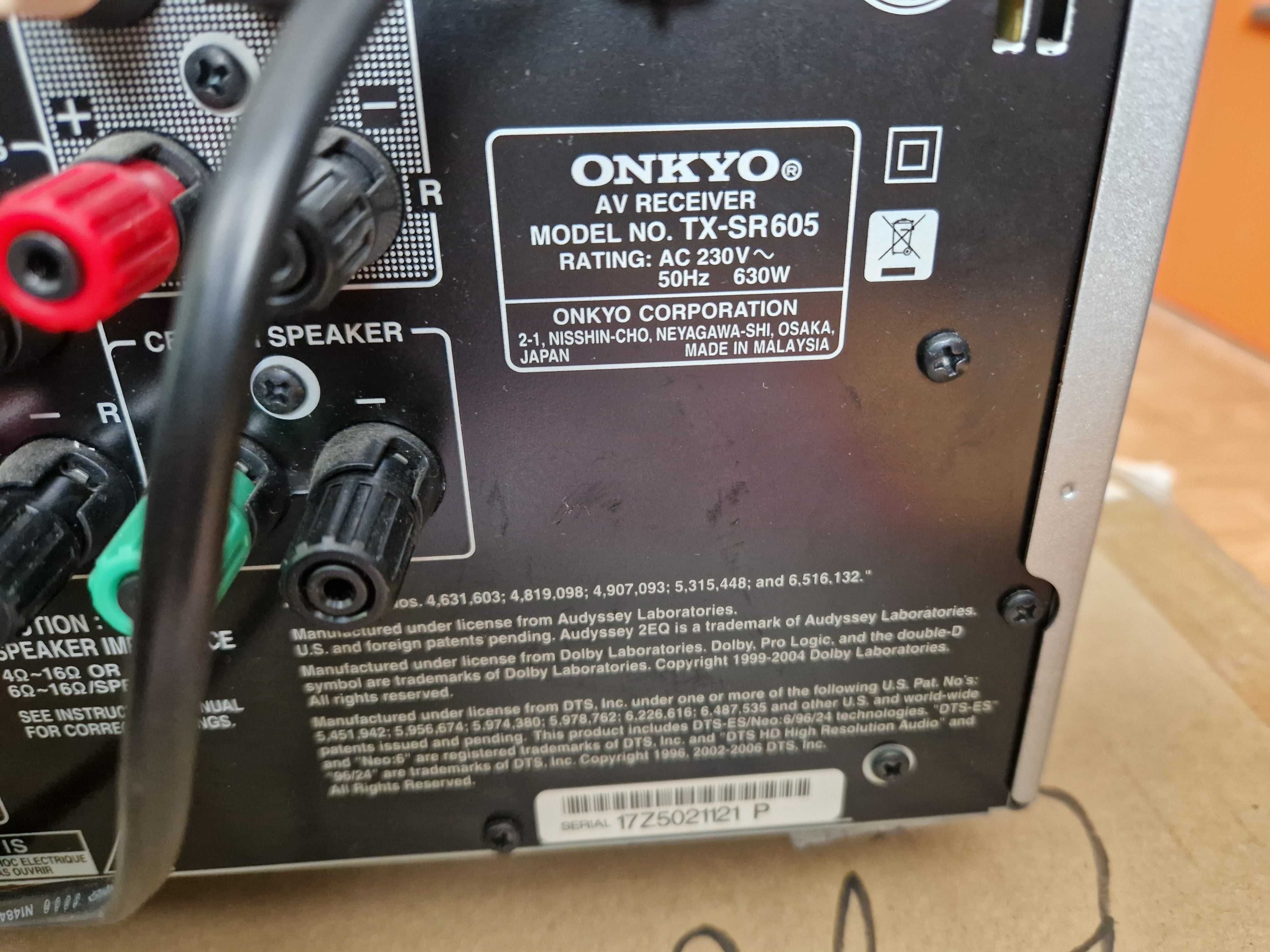 Onkyo TX-SR605 Receiver 5.1