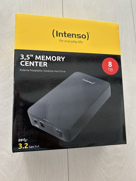 Hard disk extern Intenso MemoryCenter 8TB 3.5 inch USB 3.0 Black