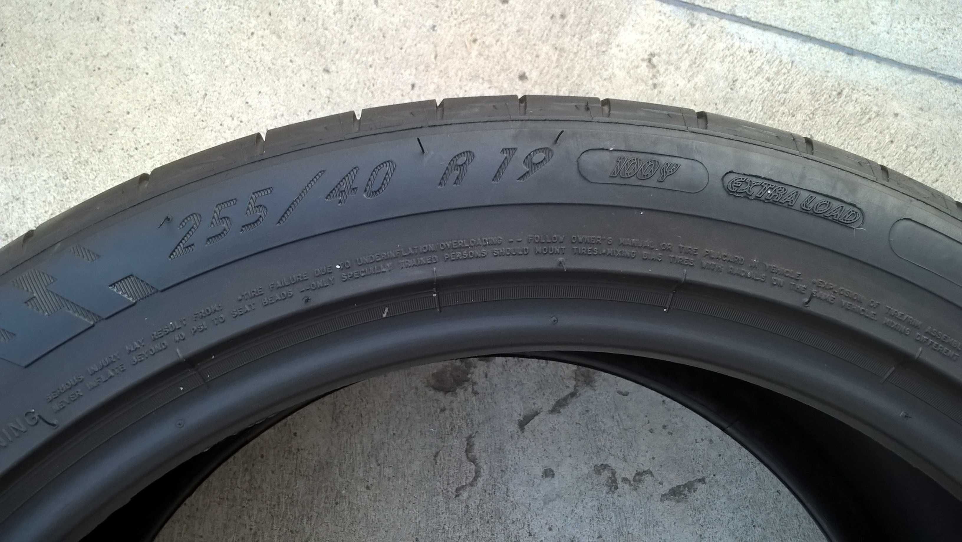 O anvelopa de vara 255 40 19 michelin pilot sport profil 7,8 mm