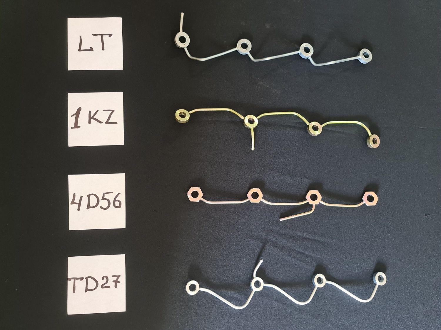 AZ2-7-2      топливные обратки  на TD27 , 1KZ , LT , 4D56