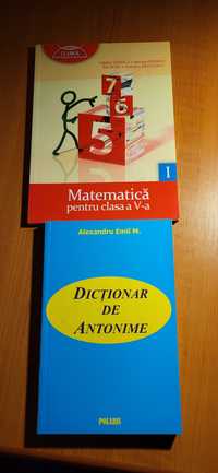 Culegere de matematica și dictionar de antonime