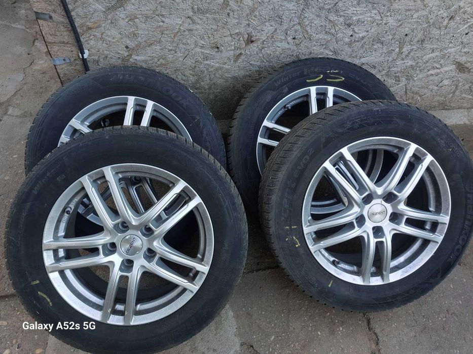 Set 4 jante aliaj Dezent R17 cu anvelope Hankook 225/60 R 17 + senzori