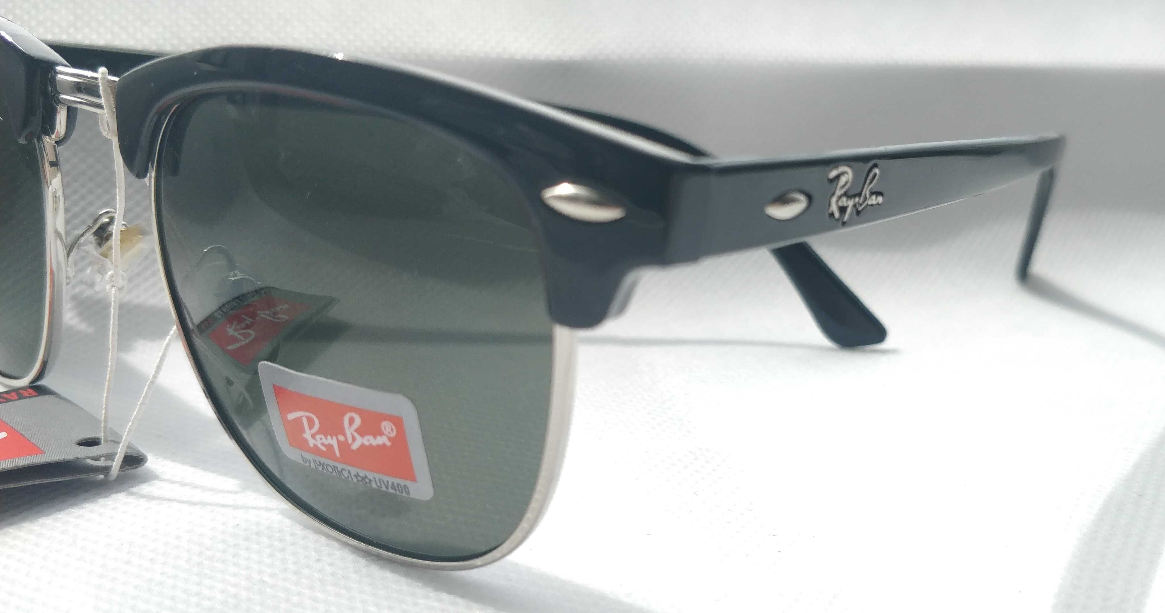 Ochelari de soare Ray-Ban RB3016 Clubmaster, lentile verzi