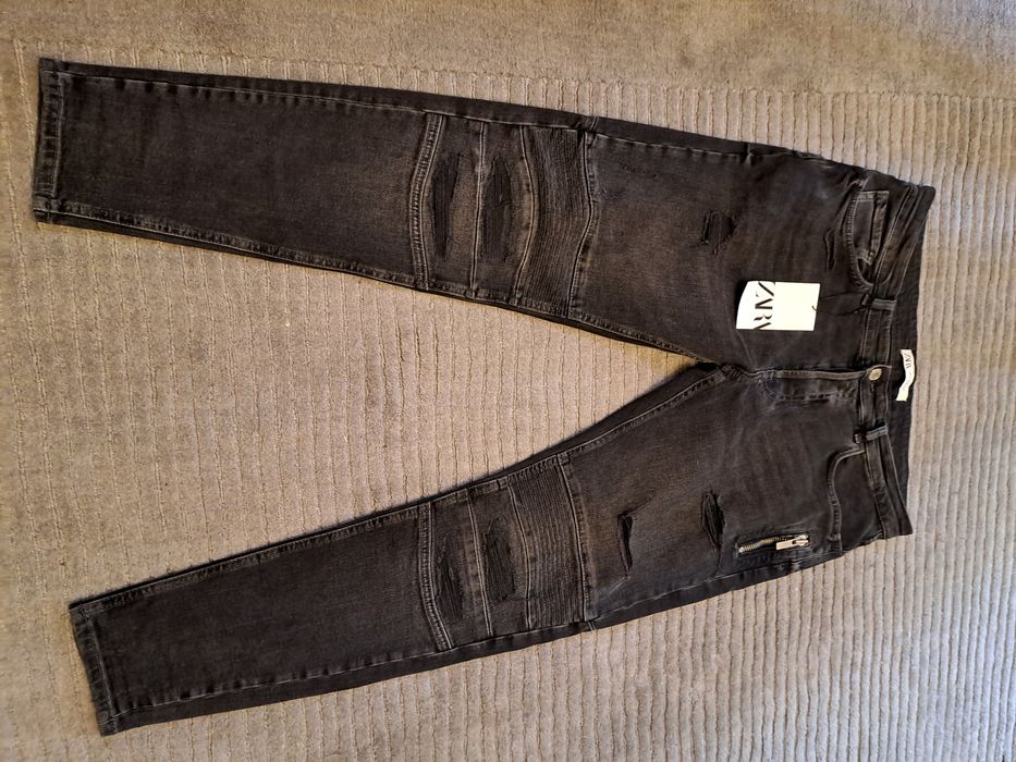 Blugi Zara biker skinny model Balmain 44