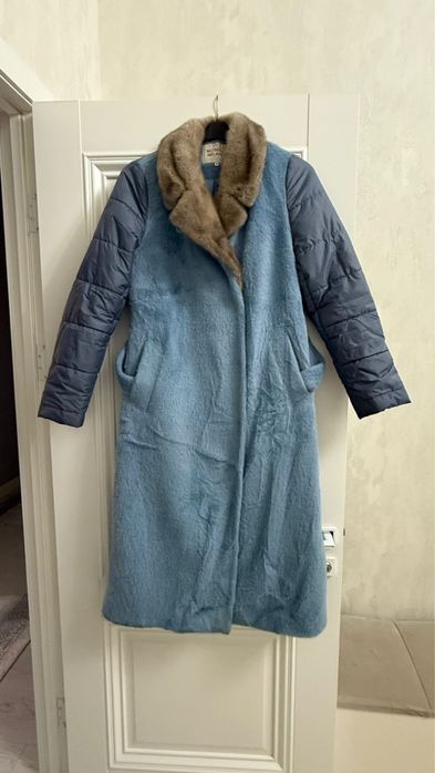 Женский зимний пальто с мехом
