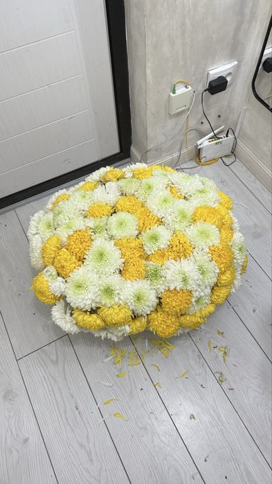 Букет 101 хризантема