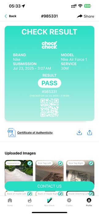 [ORIGINAL] Nike Air Force 1 Low '07 Triple White | 38.5, 43, 44, 44.5