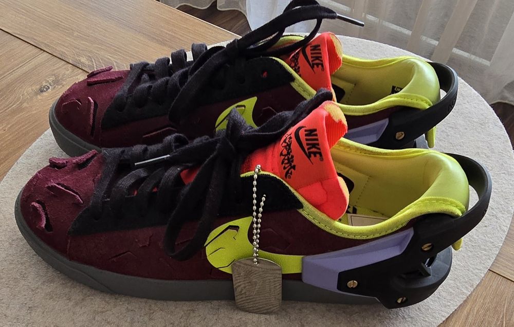 Нови!Лимитиран Nike Blazer Low Acronym Night Maroon - 38,5 
Nike Blaz