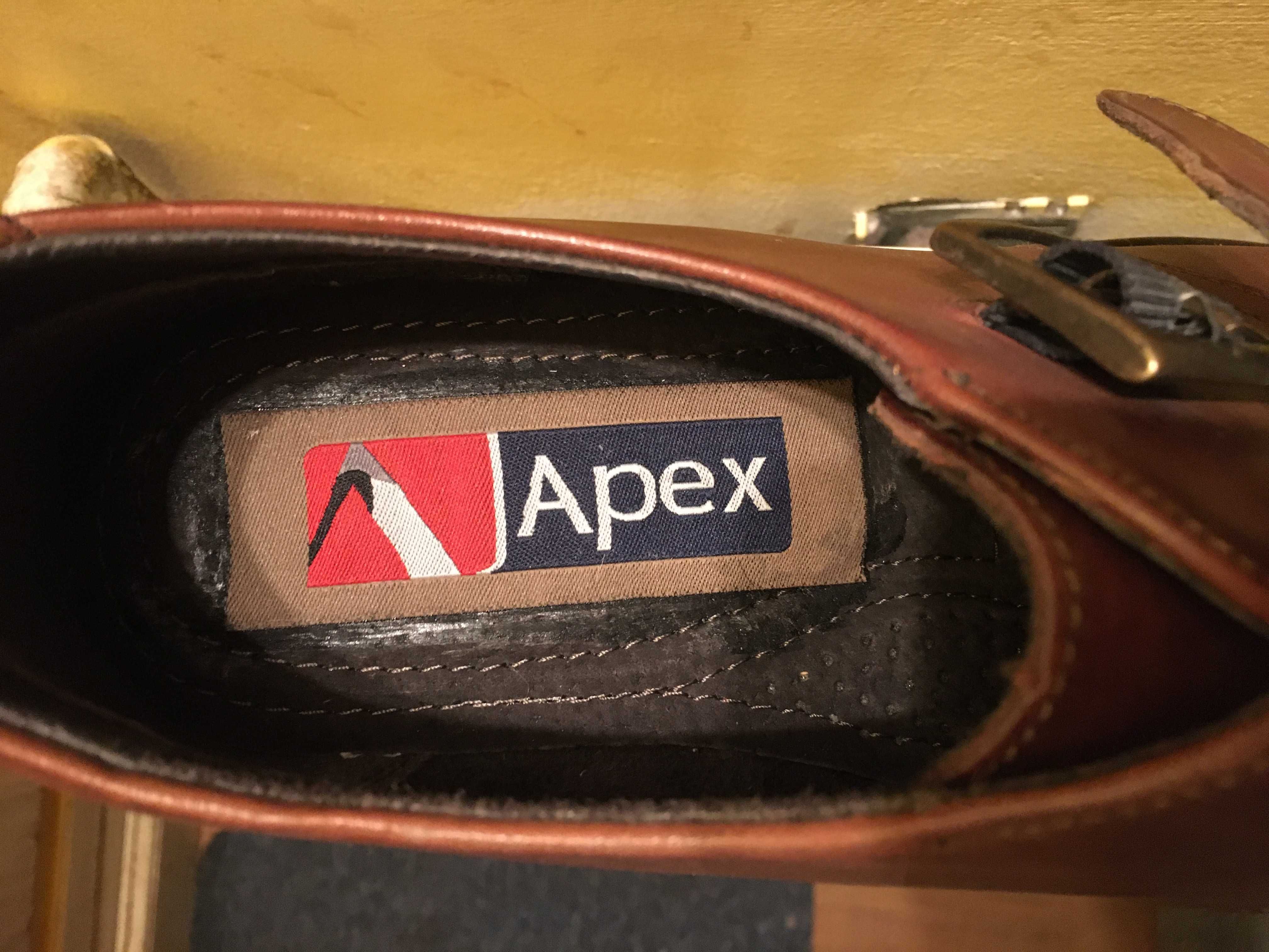 Pantofi piele APEX Nr.44, Noi,-65%