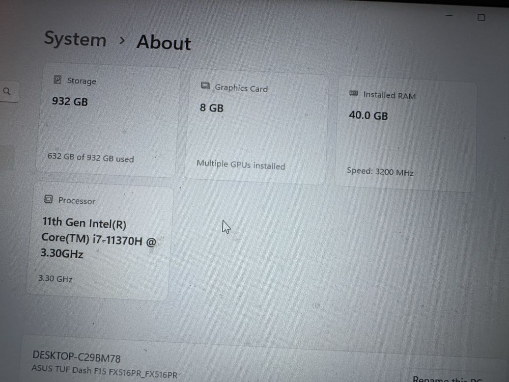 Laptop Gaming ASUS TUF Dash F15