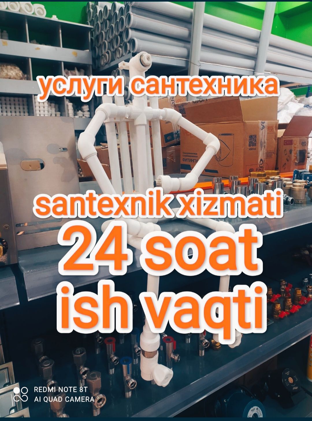 Santexnik 24/7 ish vaqti chistka kanalizatsya.