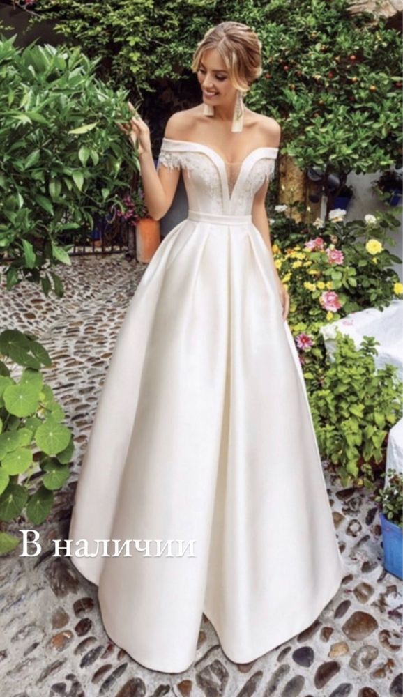 Шикарное свадебное платье
