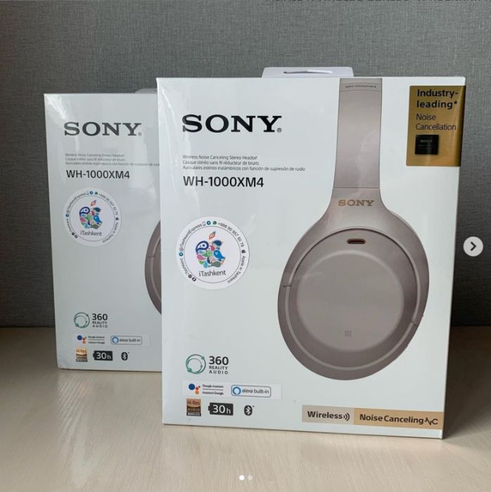 новый SONY WH-1000XM4 Black | Silver USA