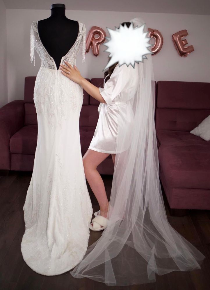 Rochie de mireasă Spossa dell amore, prințesă, sirenă, lux, trenă