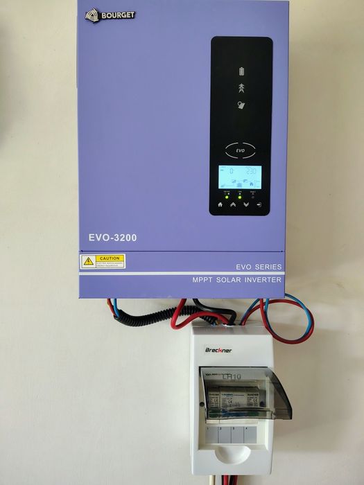 Kit sistem fotovoltaic solar panouri fotovoltaice invertor baterie