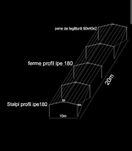Vând structura metalica 25x10x4 și 20x10x4