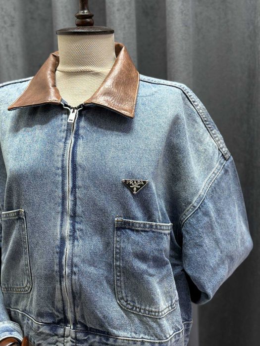 Geaca dama din blug prada