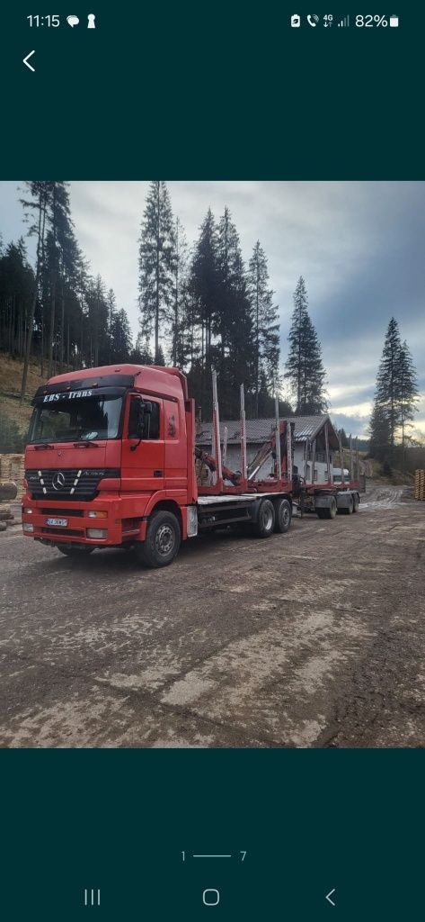 Mercedes actros camion forestier