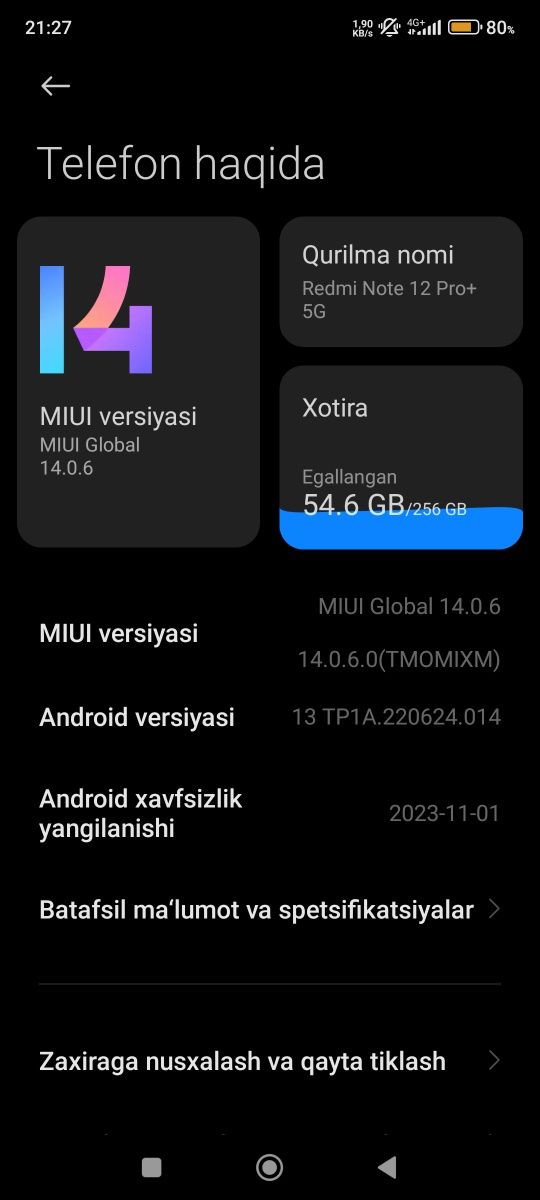 Redmi 12 pro + 5 G