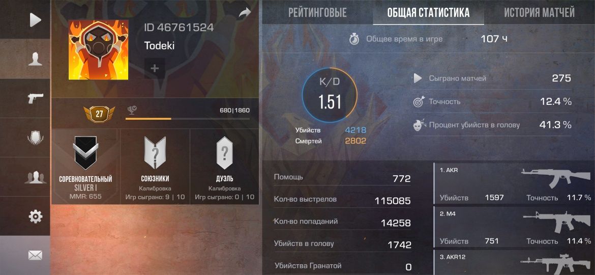 Аккаунт стандофф 2