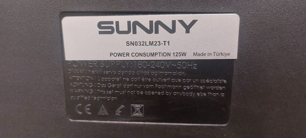 Tv. color sunny.