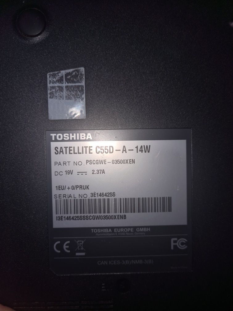 Laptop Toshiba Satellite c55d