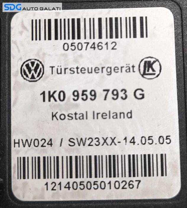 Motoras Macara Electrica Usa Portiera Stanga Fata Skoda Octavia 2 2004 - 2013 Cod 1K0959793G 1T0959701B [N1097]