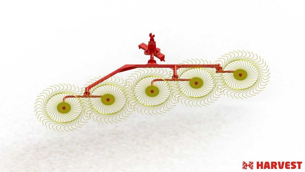 Грабли колесно пальцевые ширина захвата от  3,3 метра до  8,3 метров