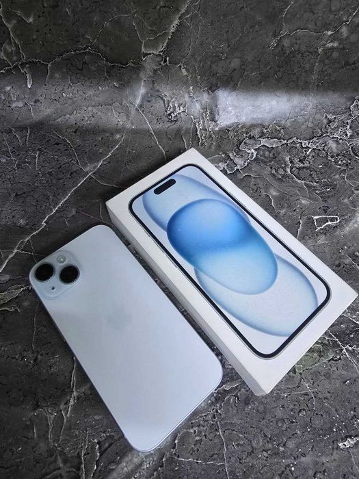 Смартфон Apple iPhone 15, Blue,128 Gb (Аксу)