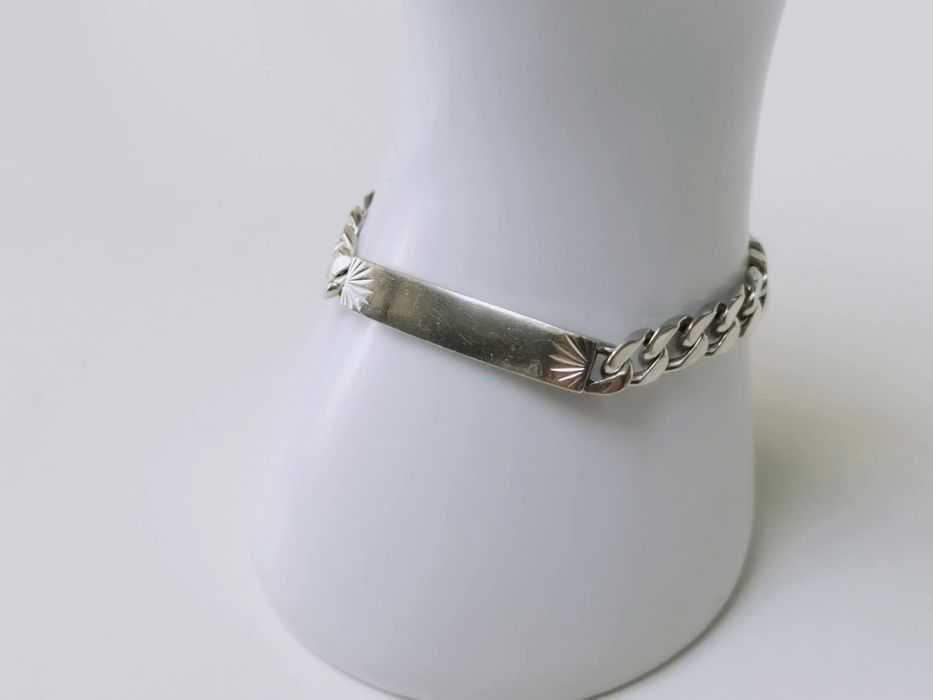 Veche bratara masiva, din argint 925