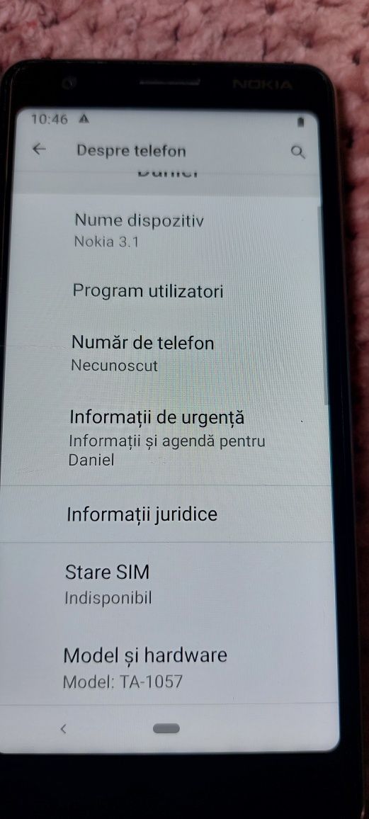 Telefon Nokia 3.1