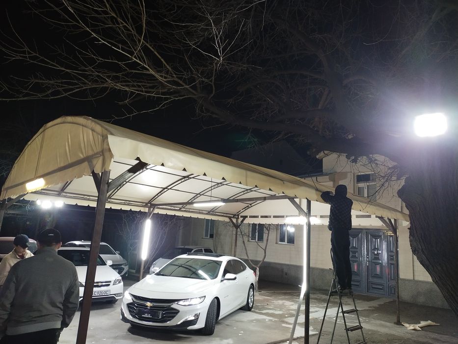 Баннер тент установка