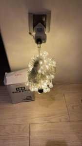 Isuda LED крушки с дистанционно 50 стъклени крушки 15м