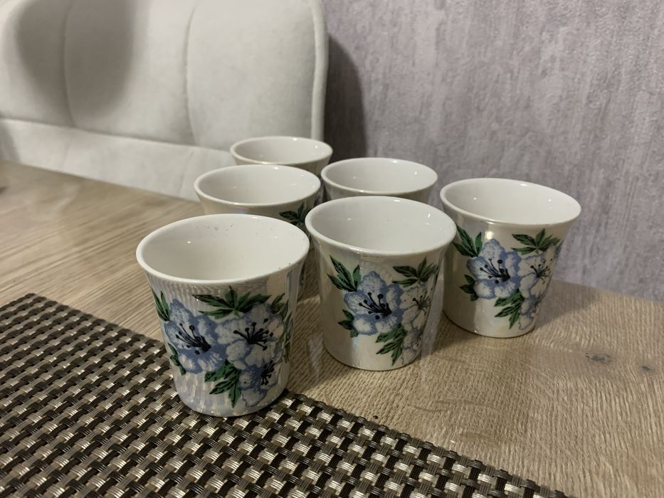 Рюмки стопки с рисунком нежнве и легкие