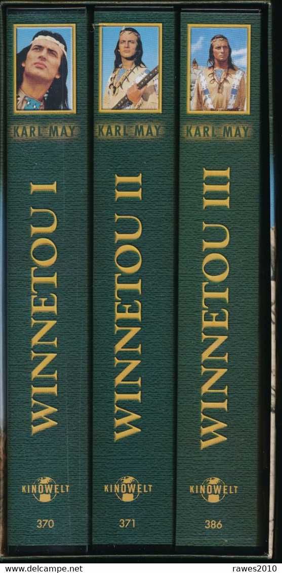 Pachet VHS,filmul Winnetou,vol.1-3.