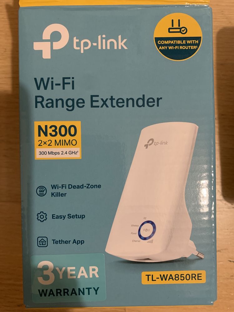 Tp-link wi-fi range extender N300, 2x2 Mimo, 300 Mbps