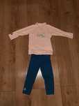 Bluza și pantaloni SPF 50 Nabaiji Decathlon fetițe mărime 4-5 ani