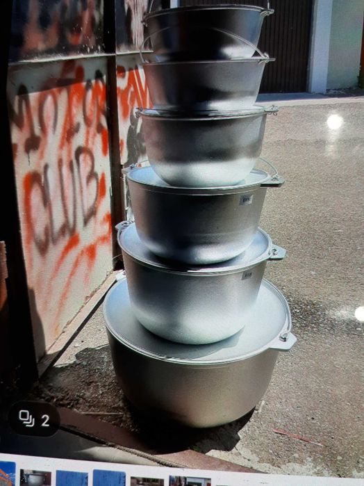 Vand Ceaun de aluminiu nou 25 litri