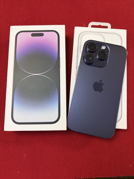 Apple iPhone 14 Pro, Deep Purple 256GB+oригинален Apple кейс
