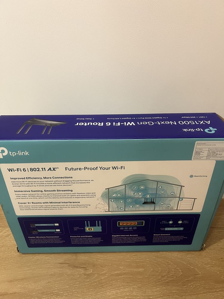 Маршрутизатор TP Link AX1500 Next-Gen (wifi роутер)