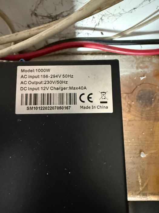 UPS SPS1000W 12V sinusoida pura pentru centrale termice + baterie
