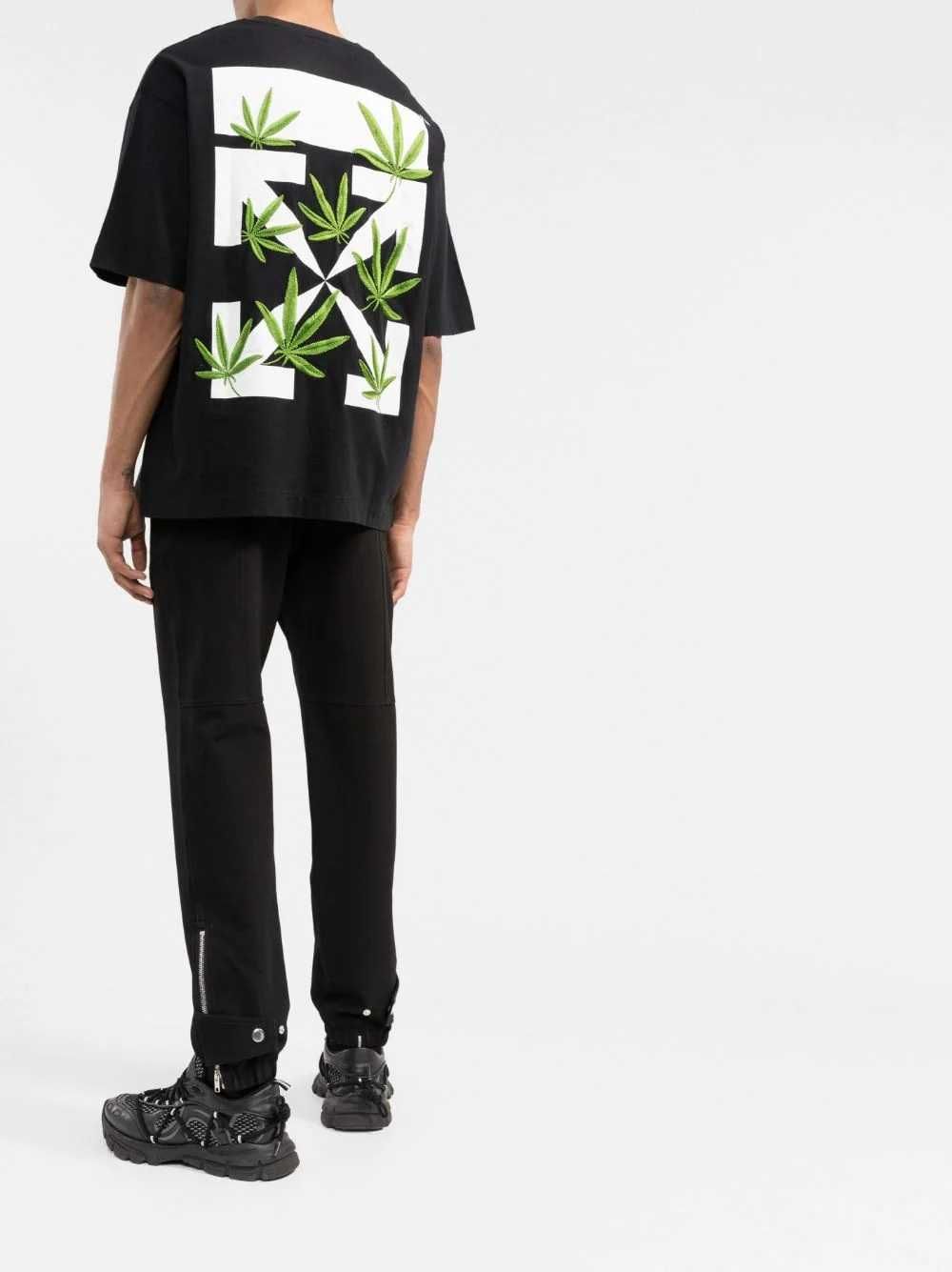 OFF-WHITE c/o VIRGIL ABLOH Weed Arrows Logo Мъжка Тениска L и XL