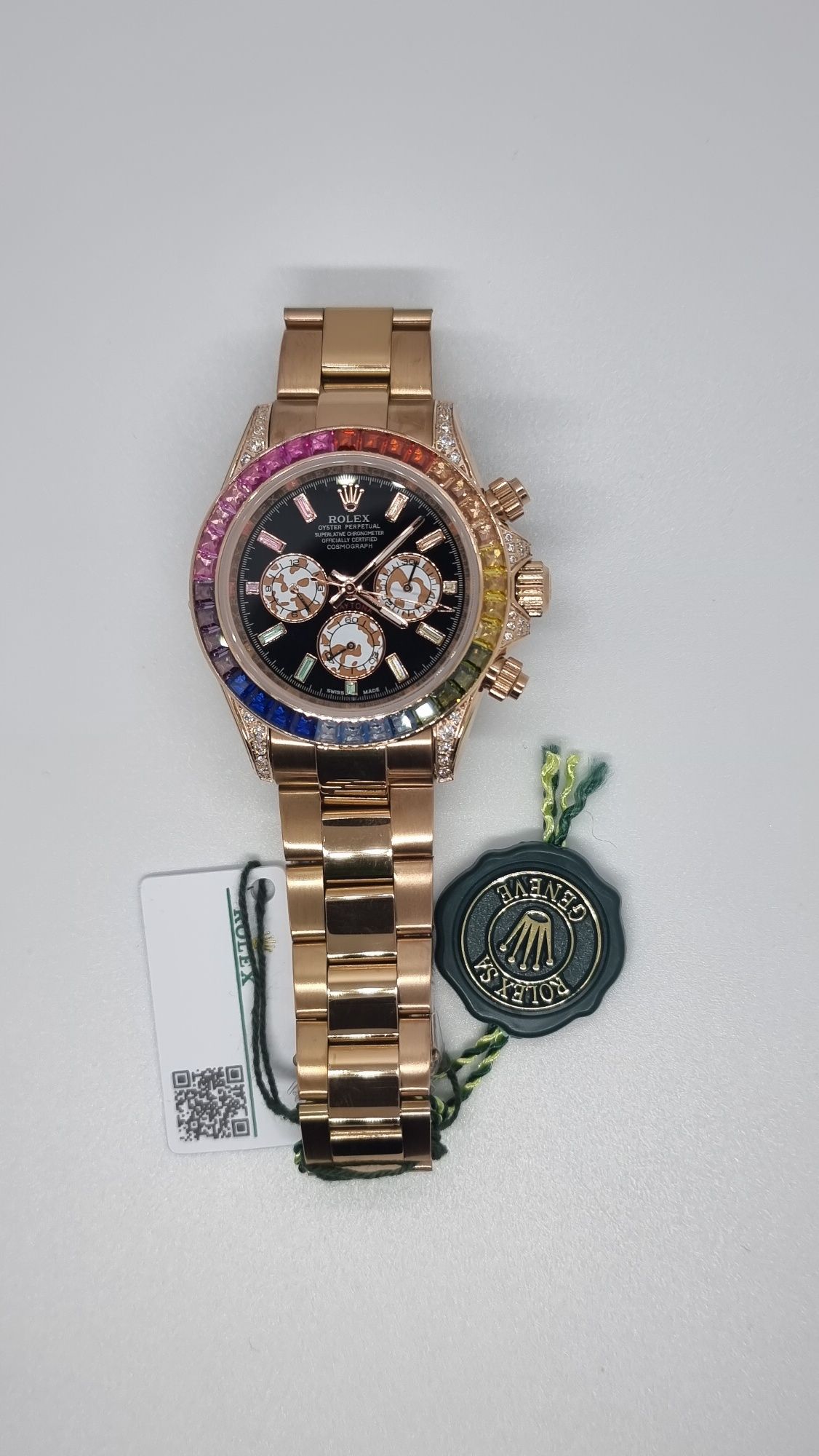 Часовник Rolex Daytona Rainbow rouse gold Cosmograph 40mm Automatic