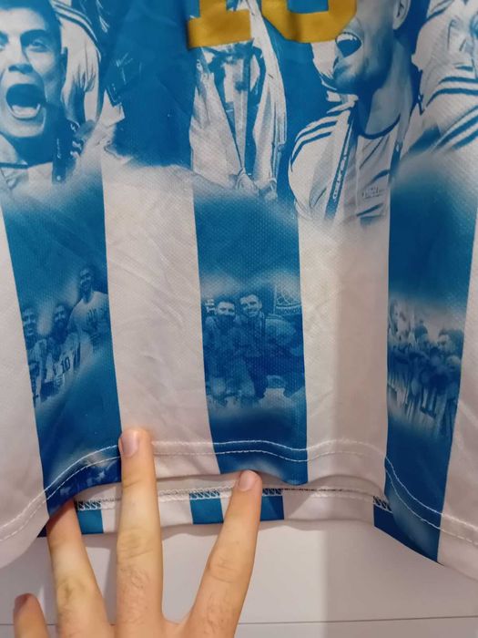 Оригинална детска фланелка на Аржентина - световни шампиони - Меси