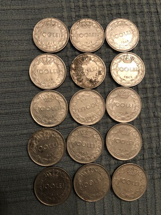 Monede argint Regele Mihai 100 lei