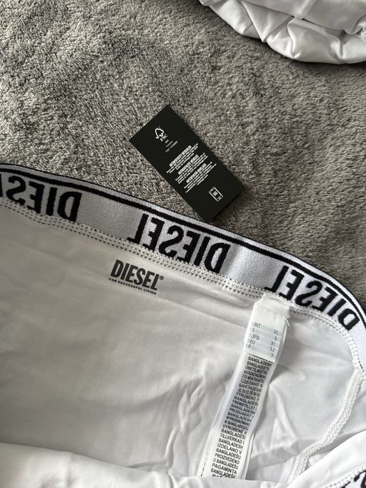 Diesel set 3 boxeri albi lungi marimea XL noi originali