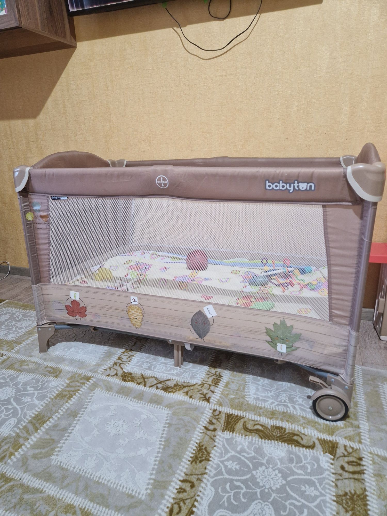 Манеж  Кровать 2в1